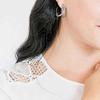 Swarovski Серьги-гвоздики с родиевым покрытием, витые, женские, синие 5582807