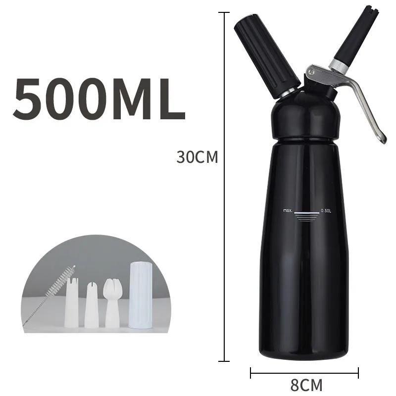 250/500 мл дозатор для взбивания сливок венчик для торта кофе молоко чай украшения инструменты для выпечки Artisan вспениватель сливок алюминиевый декоративный носик