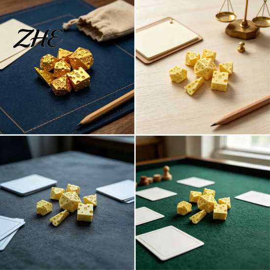 Tabletop Game Dice 7Pcs 3D Printed Cheese Set, D4/6/8/10/12/20 Multi-side Gaming Dice, D20 Polyhedral for Family Night Party Board Set