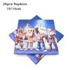 Hot Robot Roblox Kids Birthday Party Supplies Set Disposable Tableware Roblox Paper Plates Cups Balloons Baby Shower Party Decor