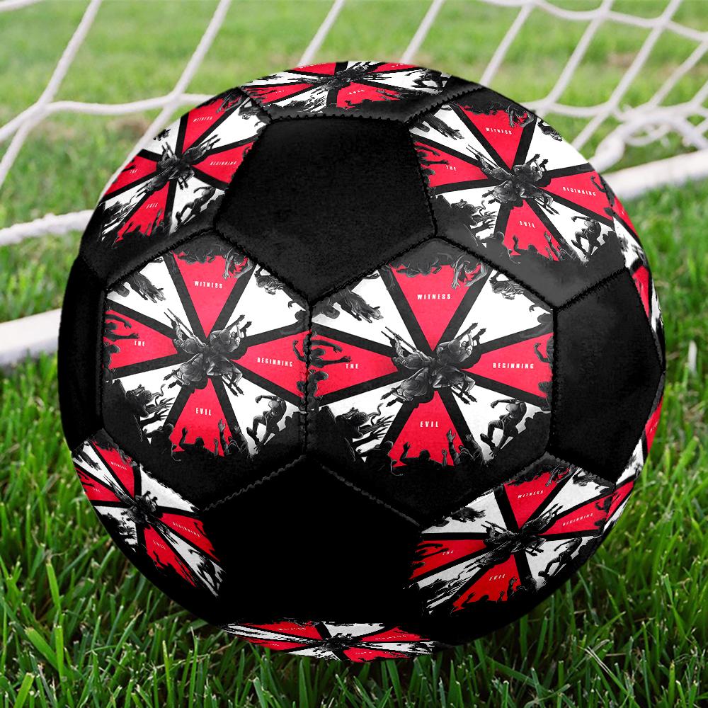 Resident Evil Theme Size 5 Soccer Ball, Suitable for Both Indoor and Outdoor Matches, a Gift Suitable for Everyone.