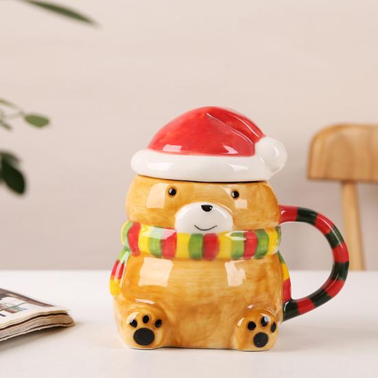 Керамическая чашка для молока, милая новогодняя елка на Хэллоуин, многоразовая кружка для напитков, многофункциональная, для кофе и чая, горячая