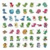 Stickers 50 Small Size Water Cup Lunch Box Stationery Decoration Student Reward Small Gift Dinosaur Stickers