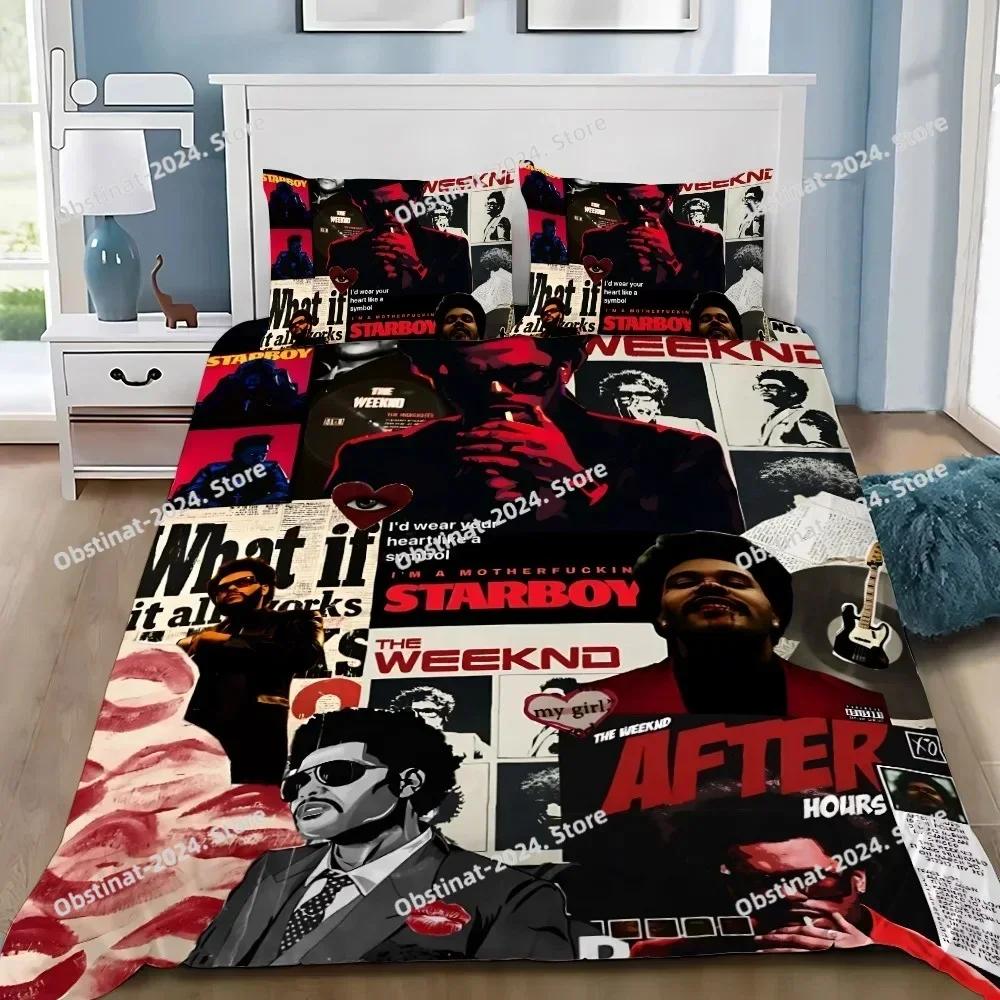Пододеяльник Наволочка Комплект Постельного Белья Взрослый Мальчик The W-Weeknd XO Девочка Украшение Спальни Детский Подарок Односпальный Двуспальный Большой Размер
