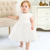 Bbay Girls Dress Toddler White Embroidered Lace 1 Years Birthday Girl Dress Kids Baby Frock Clothes