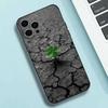 Счастливый четырехлистный клевер Чехол для телефона Силиконовый Мягкий Для IPhone 17 16 15 14 13 12 11 X XR Plus Pro Max Plus