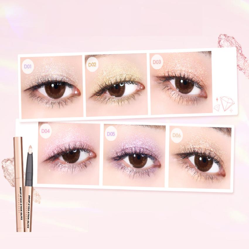 BLACK ROUGE Палочка для глаз Drop Eyes Glitz 0,7 г, 6 цветов