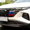 3 шт. Декоративная полоса-сетка на решетку переднего капота автомобиля, накладка-молдинг Для Hyundai Tucson NX4  -  Пластиковые аксессуары для экстерьера