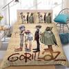 Комплект постельного белья с пододеяльником G-Gorillaz Музыкальный Стиль Дома Мягкий Стирка Хлопок Кровать Четыре Сезона Студенческая Комната Роскошный Подарок963
