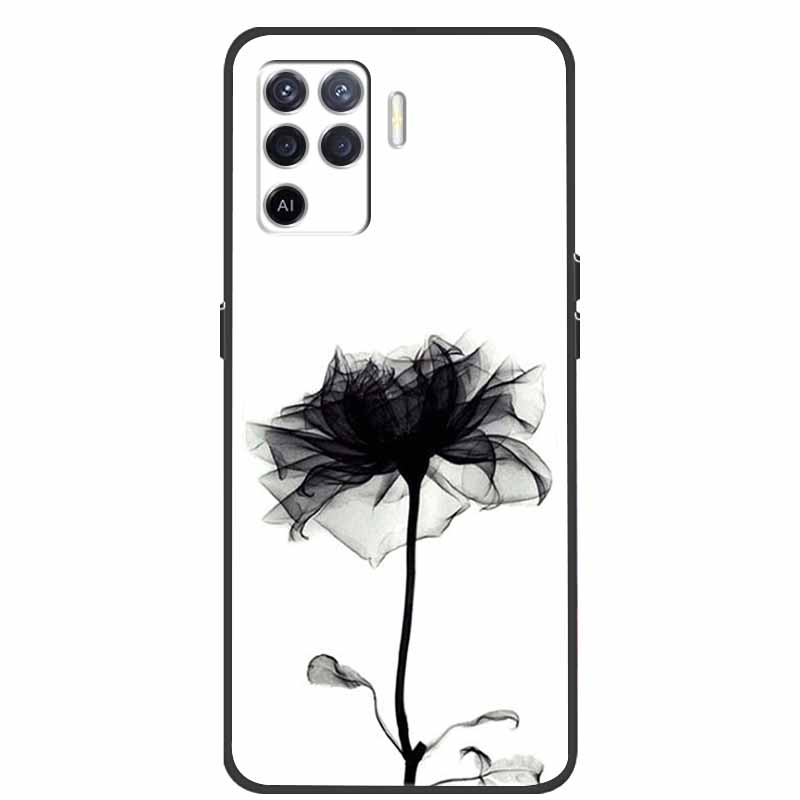 Для чехла OPPO Reno5 Lite Чехол Ударопрочный Мягкий силикон ТПУ Задняя крышка Для телефона Oppo Reno 5Z 5 Lite Чехол 5Lite CPH2205 Fundas