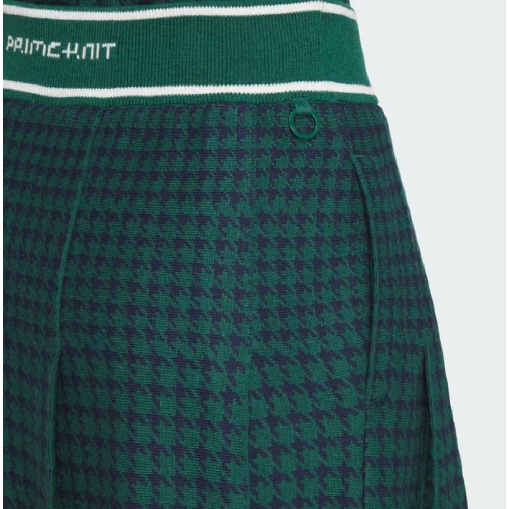 Adidas Golf 24fw Women S SeaSonal Skirt Prime Knit Pleated Skirt Im7265 Green