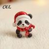 Christmas Party Supplies 2D Acrylic Cute Panda Ornaments Advent Calendar, 24 Days Countdown Gift Box Collectible Hanging Pendants for Holiday