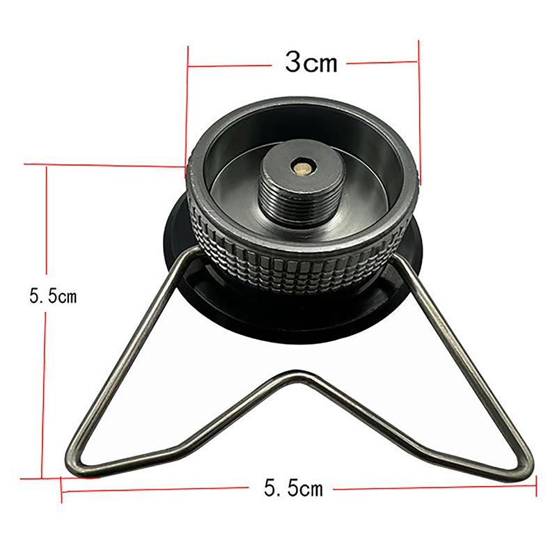 Газовый бутановый адаптер с кронштейном, переходник для газового баллона, насадка, вход, винтовой клапан, выход