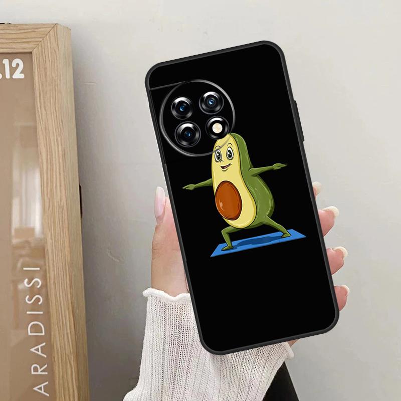 Avocado Yoga Funny Pattern Case For OnePlus 10T 10R 12R 9R 8T 12 11 9 10 Pro Nord CE 2 3 Lite CE4 2T N10 N20 N30 Cover