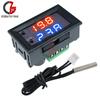 Цифровой термостат DC 12V LED, Цельсий/Фаренгейт, Двухрежимный дисплей, Контроллер температуры W1209 WK, Водонепроницаемый датчик NTC