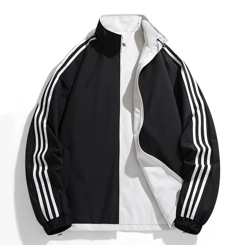 Куртка, Мужская парная куртка, Двусторонняя парная куртка, Повседневная спортивная куртка на весну и осень