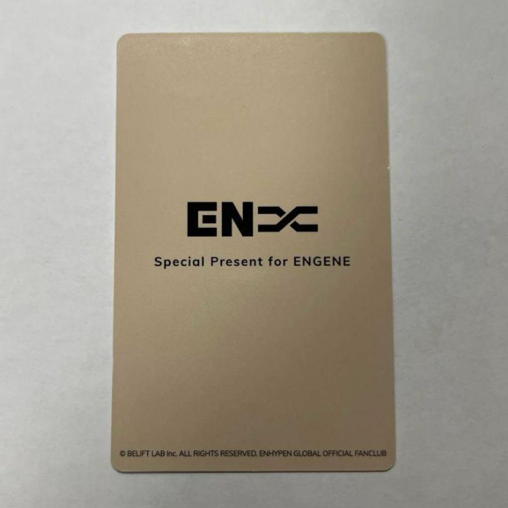 [USED] Enhypen Fate+ FC Trading Card New Membership Bonus Heeseung Sunwoo Unit