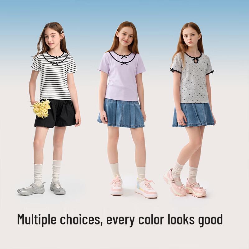 Girls' Sweet Short-Sleeved T-Shirt