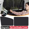 Magnetic Adsorption Car SunShade Cover Side Window Sun Shade W/ Small Hole Car Window Windscreen Mesh For Children Adults
