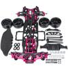 1/10 RC Car Aluminum Alloy Frame for Sakura D4 1/10 AWD 4WD RC Flat Road Drift Car Assembly Kit with Wheels Model Upgrade Part