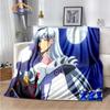 Caricature Inuyasha Fashion Blanket Sesshoumaru Flannel Warm Portable Super Soft Children Girls Gift