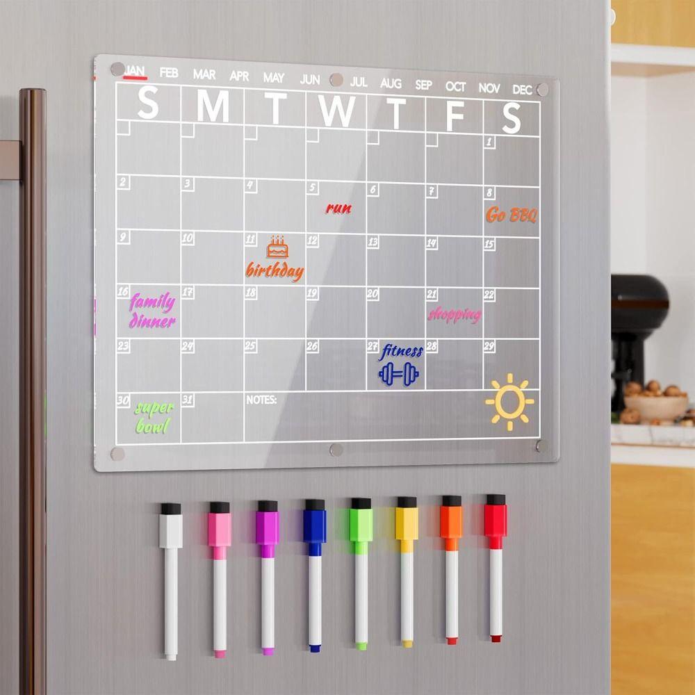 Acrylic Acrylic Dry Erase Board Magnetic Magnetic Acrylic Dry Erase Kitchen Organization