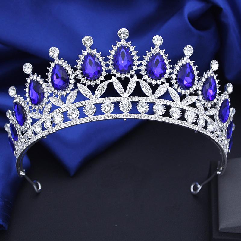 Винтажная корона-капля для королевы, свадебная, для выпускного бала, украшение для волос, тиары для невесты, косплей, аксессуары для головы