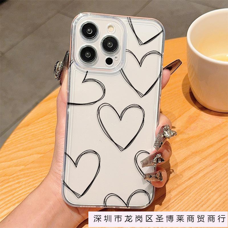 Простая и прозрачная любовь для чехла на мобильный телефон iPhoneXSMAX Apple 11/12/13/14/15/16 ProMax