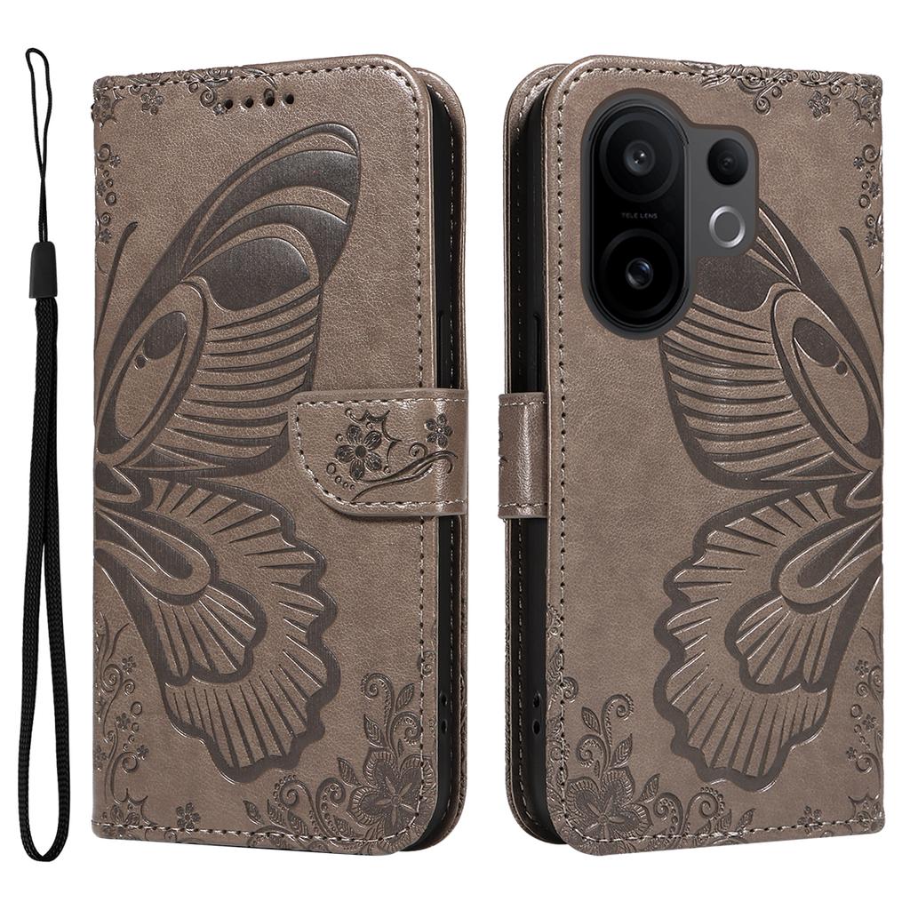 For vivo X200 FE 5G/vivo S30 Pro mini 5G Case Butterfly Pattern PU Leather Folio Flip Phone Cover