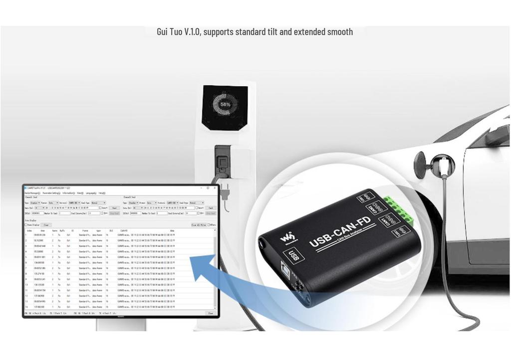 Weixue USB to CAN FD Interface Converter - Industrial Grade Data Analyzer