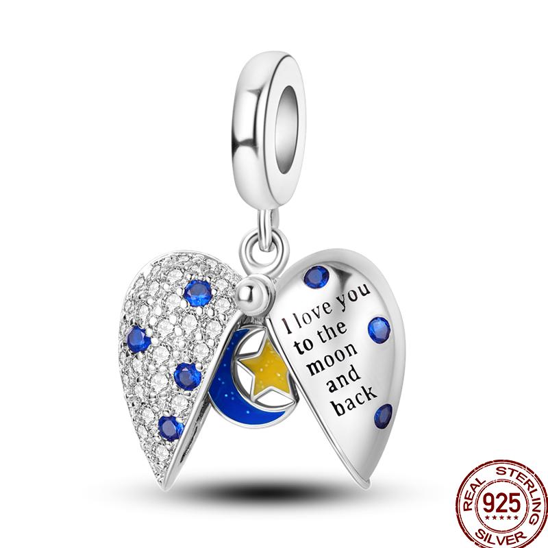 Copper Cross Bible Dove Holy Blessing Demon Eye Shiny Charm Bead Fit Pan Original Bracelet Diy Exquisite