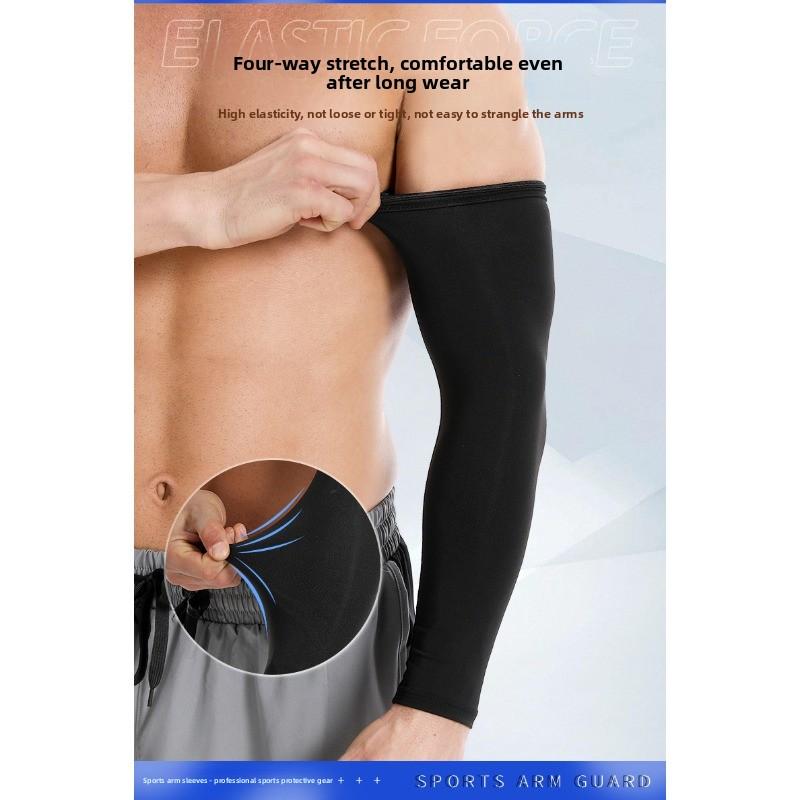 Sunscreen Arm Sleeves for Basketball, Volleyball, Running, Cycling, Sports Protection Gear, Breathable and Elastic Fishing Ice Silk Sleeves