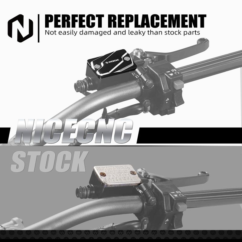 NICECNC Front Brake Oil Fluid Reservoir Cover Cap For Suzuki DRZ400S 2000-2017 DRZ400SM 2005-2017 DR-Z 400 S DR-Z 400 SM