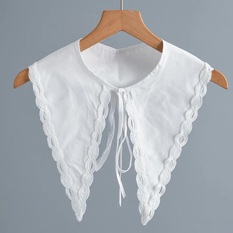 Woman Big Lapel Shirt Detachable Collar for Women Neck Wear Fake Collar Small Shawl Sweater Shoulder Wraps False Collar