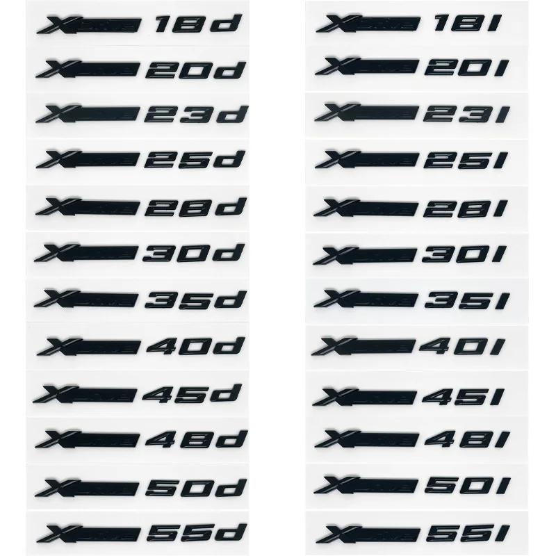 3D Xdrive 20d 30d 35d 40d 50d 20i 25i 30i Car Fender Emblem Trunk Badge Sticker for BMW X1 X3 X4 X5