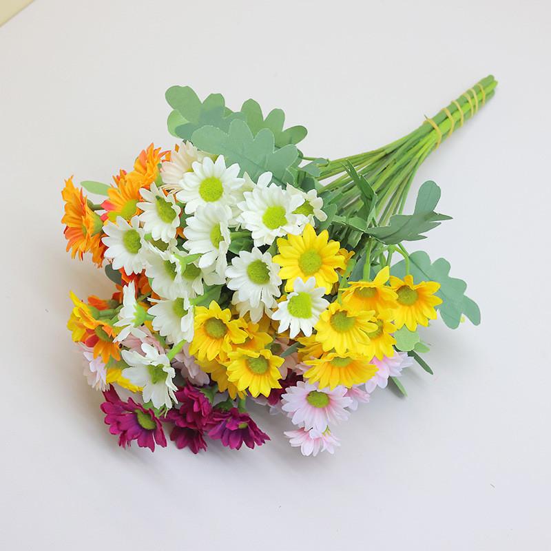 Miniature Faux Chamomile Flower Arrangement For Wedding Centerpieces Photo Shoots Home Decor