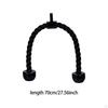 Biceps Triceps Tension Rope Twisted Pull Down Non Slip Fitness Practical with Carabiner