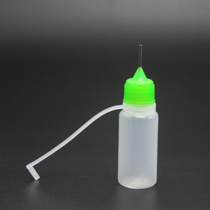 Needle-Point Liquid Dispensing Bottle for Makeup, Tattoo Pigment, Essential Oils, PE Plastic