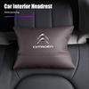 Car Seat Hanging Headrest Leather Neck Pillow Head Protector Accessories For Citroen C4 C3 C5 C1 C2 VTS Berlingo Celysee Xsara