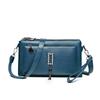 Women Shoulder Bag Soft Leather Middle-Aged Crossbody Bag for Mother Bag Large Capacity Retro Small Square Bag