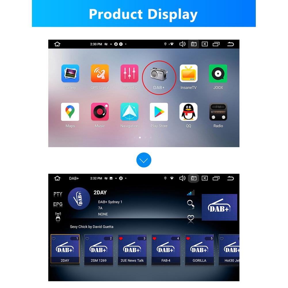 Автомобильная антенна DAB+ Box, антенна DAB+ Box, радиоприемник, адаптер USB-интерфейса, портативный для Android 5.1 и выше, автомобильное радио