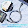 120 Вт 6A USB Type C - Type C кабель для быстрой зарядки USB USB C кабель для передачи данных со светодиодным дисплеем для Xiaomi Samsung Huawei