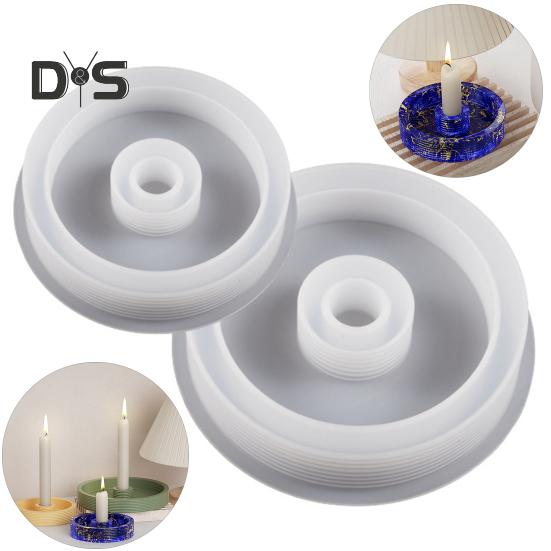 Креативный мягкий подсвечник, силиконовая форма, круглая форма, подсвечник, форма для литья из эпоксидной смолы, сделай сам, ремесло