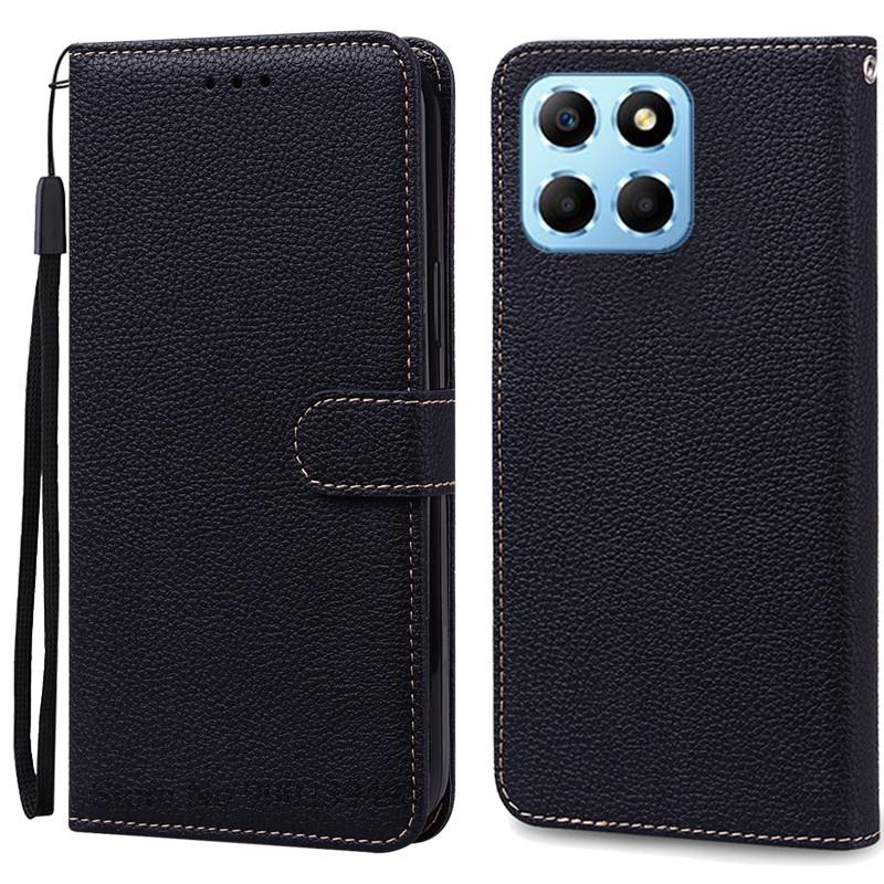 For Honor X6 Case Huawei Honor X6 2022 Cover Silicone Wallet Flip Leather Case For Honor X6 VNE-LX1 VNE-LX2 Phone Case Fundas