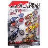 7PCS/Set Mini Finger Skateboard and Bmx Bike Toy for Kids Skate Boards Scooter FSB Fun Bicycle Gift