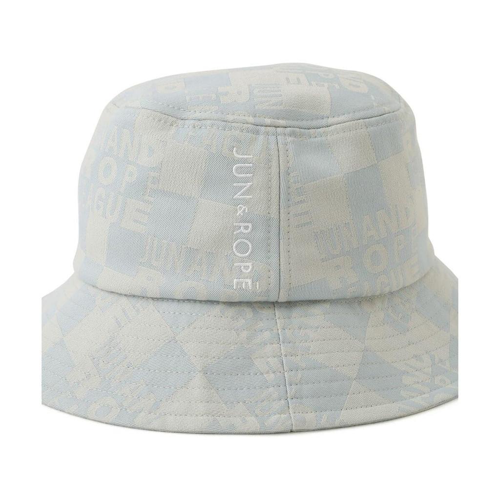 Jun & Rope Bucket Hat Checkerboard Jacquard Bucket Hat for Women ERU15150 Black Maine (01)