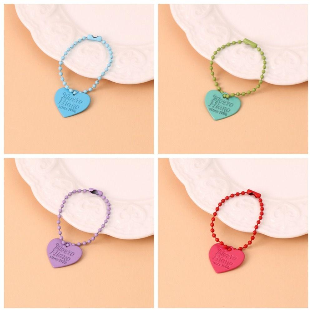 Fashion Heart Keychain Y2K Bag Key Chain Durable Love Pendant Keyring Girl