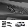 AKUSESARI ABS Resin Inner Door Handle Panel Set for the New Prius 5th Generation 2023 Fiber 5-Piece (60 Series), (January - Present) [Carbon Style]