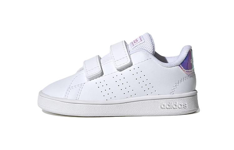 adidas Neo ADVANTAGE Низкие кеды для скейтбординга из синтетической кожи Белые для младенцев и малышей FY4626