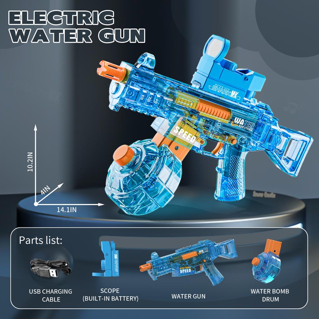 UMP45 электрические водяные пистолеты для взрослых, мощные автоматические водяные бластеры с функцией всасывания воды, летняя пляжная игрушка для детей, подарок